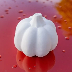 Pumpkin Halloween 3.5" IN STOCK Ceramic Bisque Ready To Paint Pottery - Picture 1 of 3