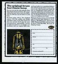 1981 R.E. Dietz brass hurricane lamp lantern photo vintage print ad