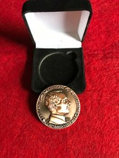RMS TITANIC HERO, ARTHUR H ROSTRON COMMEMORATIVE MEDALLION -RARE REPLICA -1912