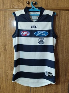 Geelong Cats ISC AFL Jersey Football Sleeveless Shirt Ford Men Size M Medium - Picture 1 of 12
