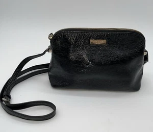 Kate Spade Black Pebbled Leather Handbag 9" x 6" - Picture 1 of 13