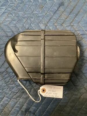 1976-77 Yamaha XS360 XS 360 XS400 Air Filter Box W/ New Filter Element - Image 1 of 4