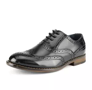 Boy's Fashion Faux Leather Lace-up Moccasins Wedding Dress Shoes Oxfords Shoes - Picture 1 of 11