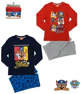 Paw Patrol Schlafanzug Jungen Mädchen Pyjama 100% Baumwolle Gr.98-122  - Bild 1 von 4