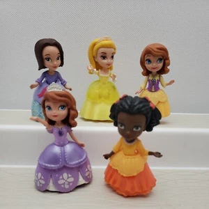 Disney Sophia Sofia the First Princess Mini Dolls Figures Lot of 5 Folding - Picture 1 of 24