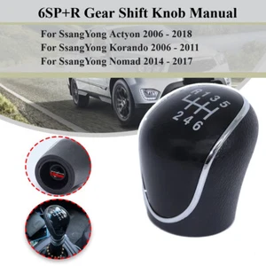 6SP+R Gear Shift Knob GearStick Lever Shifter Handball M10 For SsangYong Actyon - Picture 1 of 6