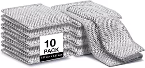 Non Scratch Wire Dishcloth, Multipurpose Wire Dishwashing Rag for Wet and Dry, M - Picture 1 of 8