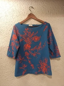 DRIES VAN NOTEN FLORAL EMBROIDERED SWEATSHIRT in BLUE size SMALL NEW !! - Picture 1 of 9