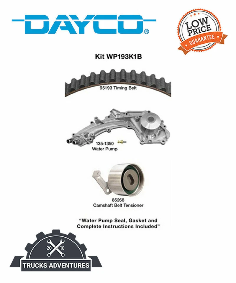 Kit de correa de distribución de motor Dayco con bomba de agua P/N: WP193K1B Foto 1 de 3