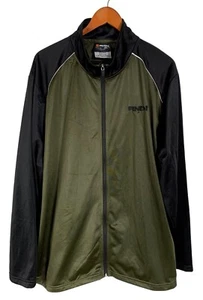 Vintage And1 Green & Black Full Zip Track Jacket Size 2XL - Picture 1 of 6