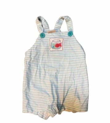 Macacão listrado vintage batata doce verão peixe dourado bolha pescador - Imagem 1 de 3