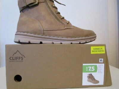 Bota de excursionista Cliffs by White Mountain para mujer Kelsie interior cremallera moda natural 7,5 Foto 1 de 4