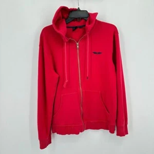 Armani Exchange Hoodie Mens Medium Red Activewear Designer Loungewear Luxury - Picture 1 of 9