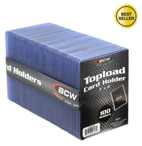 100 Standard 3x4 BCW Topload - Card Holder / Toploader - NEW - FREE SHIPPING! - Picture 1 of 1