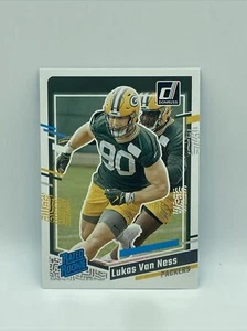 2023 Panini Donruss Rated Rookie Lukas Van Ness #336 Rookie Card RC Packers - Picture 1 of 1