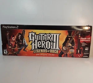 Guitar Hero III 3 Playstation 2 PS2 Legends Of Rock Classic Red SG in box Tested - Picture 1 of 6