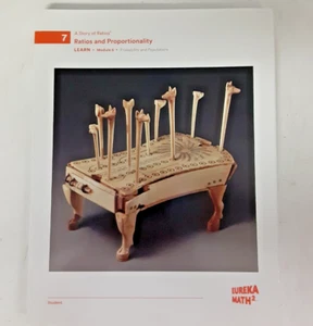 Eureka Math 2, Learn, 7 Ratios and Proportionality, Module 6 Workbook Unused - Imagen 1 de 3