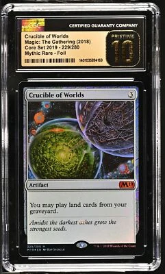CRUCIBLE OF WORLDS 2019 Core Set Foil Mythic CGC 10 Pristine MTG [Nostalgium] - Image 1 of 2