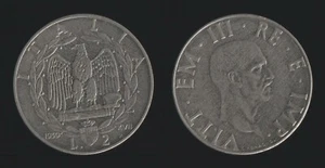 2 LIRE 1939 XVII IMPERO POCO MAGNETICA (SOLO SUL BORDO) - VITTORIO EMANUELE III  - Picture 1 of 1