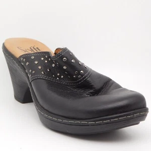 Sofft Laurel Casual Footwear Women Leather Shoes Mules Slip On Studded Size 6.5 - Picture 1 of 11