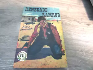 RENEGADE RAMROD VON LESLIE ERNEWEIN EVERGREEN BKS 50ER JAHRE BRITISCHES PULP WESTERN PB - Bild 1 von 3
