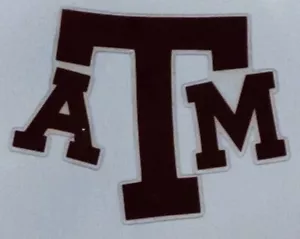 Texas A&M Aggies TAMU 3M 20 Mil Vinyl Football Mini Helmet Sticker Decal Set - Picture 1 of 1