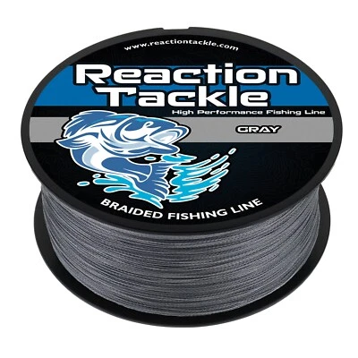 Reaction Tackle High Performance Braided Fishing Line / Braid - Gray - Image 1 of 4