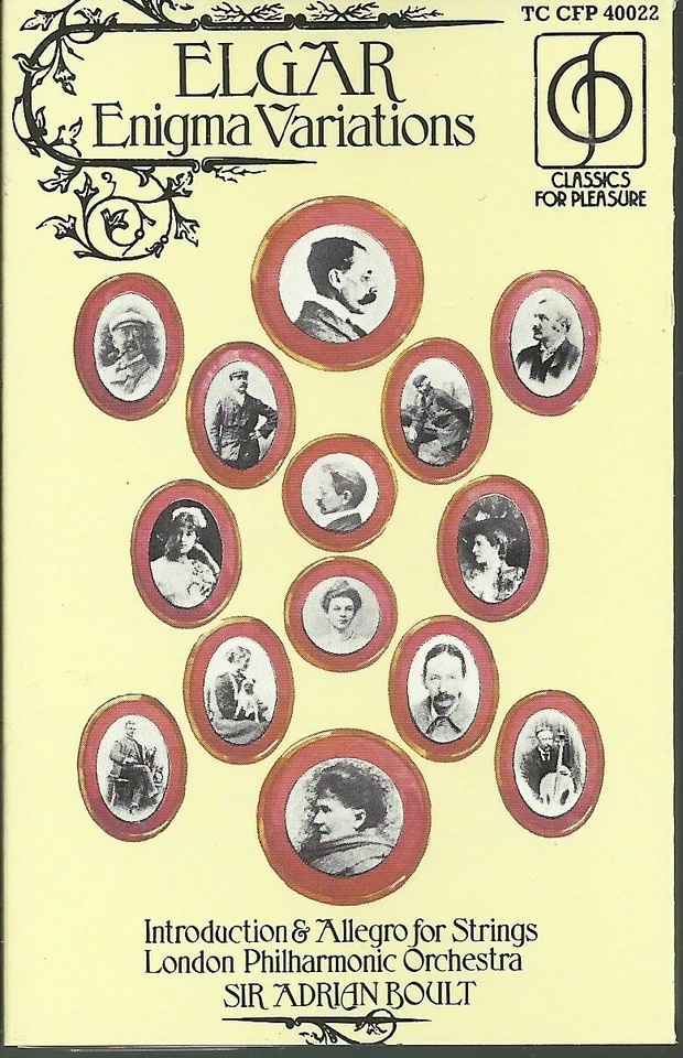 Elgar Enigma Variations - Conducted by Sir Adrian Boult (Cassette) - Image 1 of 1
