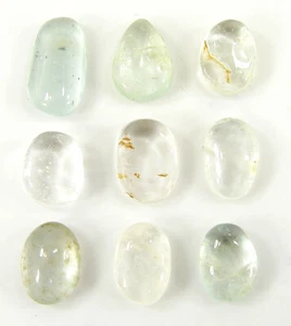 16.70 Ct Natural Aquamarine Loose Gemstone 8-12 mm Cabochon 9 Pcs Lot - 64661 - Picture 1 of 5