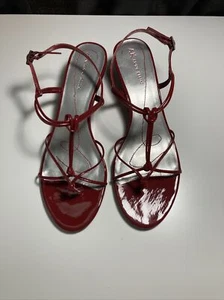 Anne Klein Macyndi rosso scuro vernice donna taglia 8M - Foto 1 di 11