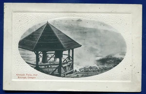 Klamath Falls Hot Springs Oregon oval view vintage postcard - Picture 1 of 2