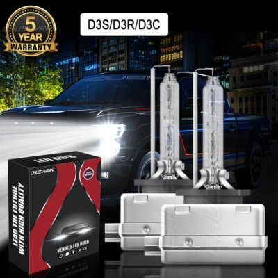 2x Bombillas de faros delanteros HID para Lincoln MKT 2010-2018 haz alto/bajo 6000 k blanco Foto 1 de 4