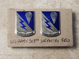 Army 507th Infantry Regiment Crest DUI (Pair) - Picture 1 of 2