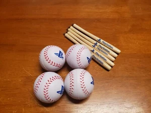 PlayStation Promotional Baseball Bat Pens and Baseball Squishy Balls PS4 MLB - Picture 1 of 5