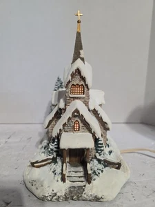 Thomas Kinkade Hawthorne Village Colección de Navidad Iglesia Luz de Esperanza  - Imagen 1 de 6