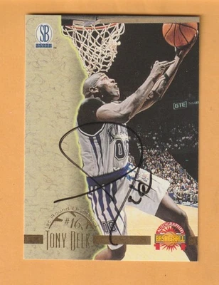 Tony Delk Kentucky Wildcats AUTO Signed 1996 Score Board #22 NCAA Champs - Image 1 of 2