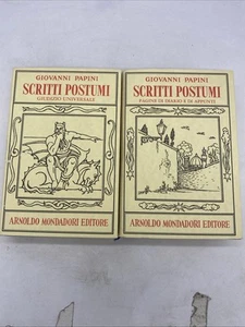 GIOVANNI PAPINI - SCRITTI POSTUMI 2 VOLUMI - MONDADORI   1° ED. 1966 - Foto 1 di 24