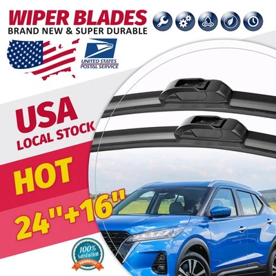 Limpiaparabrisas de calidad OEM de 24"+16" para Kia Spectra5 2005-2009 Foto 1 de 4