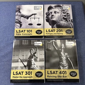 Princeton Review LSAT 101,201,301,401 Exam Prep Books Version 11.0 - Picture 1 of 9