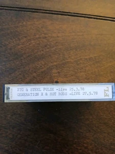 XTC/STEEL PULSE live 78 & GENERATION X/HOT RODS live 78 Cassette Tape-Original  - Picture 1 of 6