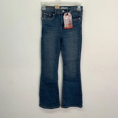 Levi's девочек молодежи 726 высоты Flare эластичной синий джинсовой ткани джинсы размер 8 - Изображение 1 из 4