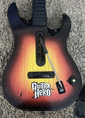 Xbox 360 Guitar Hero Wireless World Tour Sunburst Redoctane Controller 95457 805 - Image 1 of 4