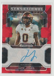 Jack Jones 2023 Panini Prizm Draft Sensational Signatures Red Ice #SS-JJO ASU - Bild 1 von 2