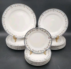 16-Noritake DARDANELLE Dinner Plates(5) Salad Plates (5) Bread Plates (6) 1921  - Picture 1 of 23