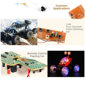 27MHz 4 Channel Remote Control Transmitter and Receiver Board for RC Hobbyists - Picture 1 of 9