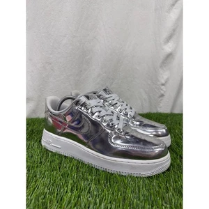Size 11.5 W/ 10 M - Women's Air Force 1  Silver clean Style: CQ6566-001 - Picture 1 of 10
