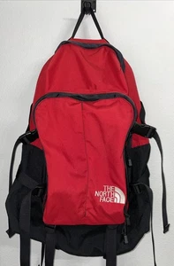 Zaino North Face vintage anni 90 rosso nero - Foto 1 di 9