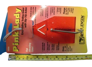 Vintage Luhr-Jensen Pink Crystal Lady Trolling Sinker Size 1 #5550 NEW CARD - Picture 1 of 7