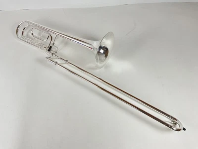 Trombón tenor Demo Dillon Bb/F, campana de latón rosa (SN: 432837) Foto 1 de 4