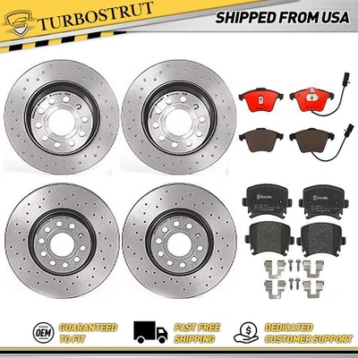 Kit pastillas rotores freno trasero delantero Brembo para Volkswagen CC Volkswagen 2010-2010 Foto 1 de 4